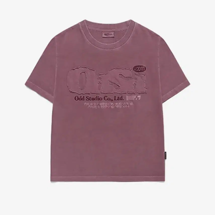[BUNJANG] ODSD Pigment Damage T-shirt - Dusty Pink / 오드스튜디오 ODSD 피그먼트 데미지 티셔츠 - DUSTY PINK