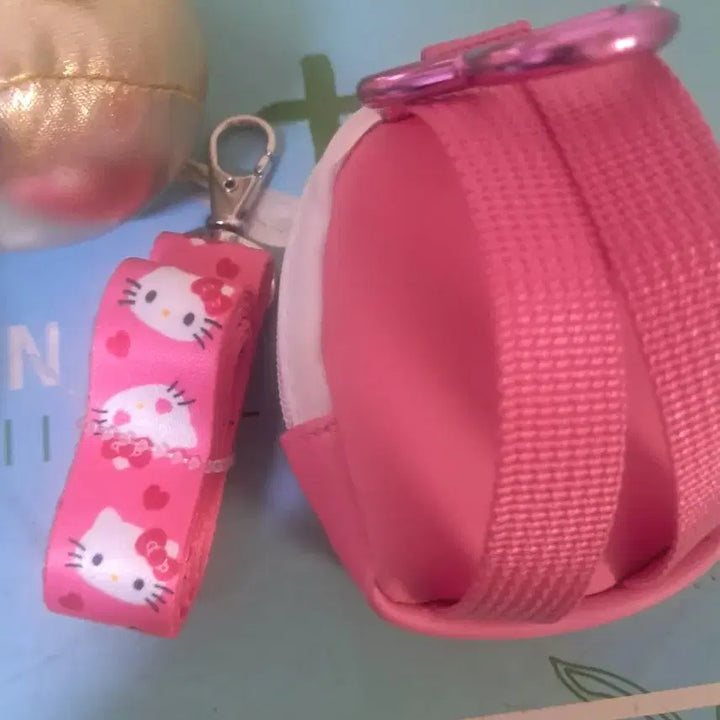 [BUNJANG] Hello Kitty Mini Backpack Coin Purse + Keyring Set / 헬로키티 미니 백팩 동전지갑 + 키링 세트