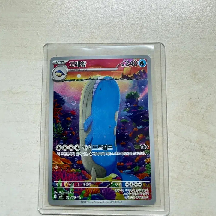 [BUNJANG] Pokemon Card Wailmer AR Card / 포켓몬 카드 고래왕 AR 카드