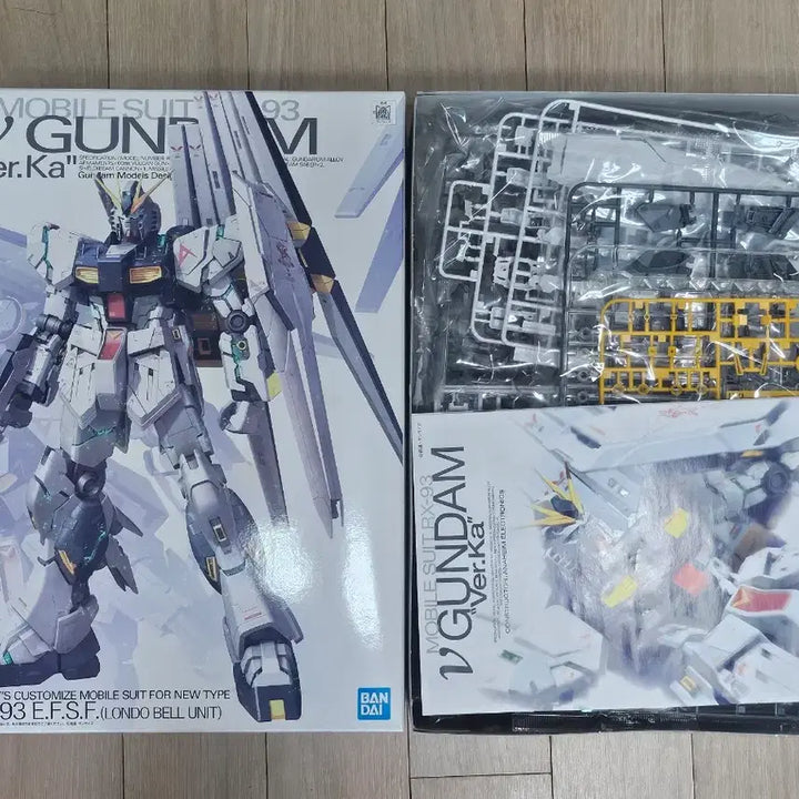 [BUNJANG] Bandai MG Nu Gundam Ver.Ka Plastic Model Kit / 반다이 MG 뉴건담 Ver.Ka 프라모델