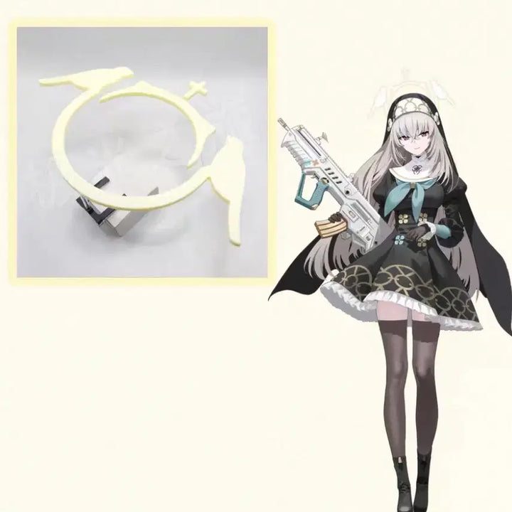 [BUNJANG] Blue Archive Sakurako Cosplay Set with Halo / 블루아카이브 사쿠라코 코스프레 헤일로 포함