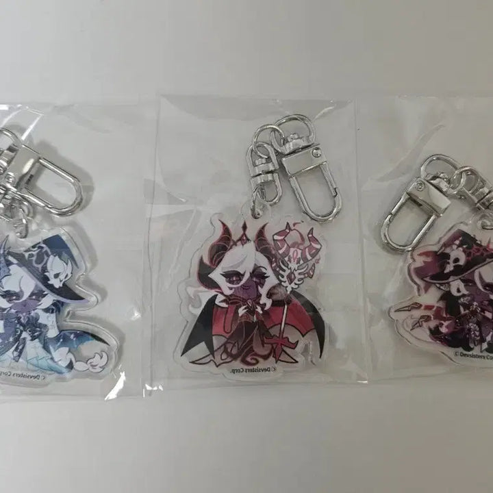 [BUNJANG] Cookie Run Kingdom Dark Witch Keychain Limited Special Set / 쿠키런 킹덤 어둠마녀 키링 일괄 판매 한정판 스페셜
