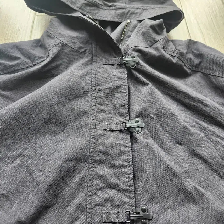 [BUNJANG] Monochrome Long Field Jacket Coat / 모노크롬 롱 야상 코트 F