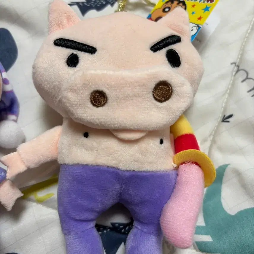 [BUNJANG] Crayon Shin-chan Buriburi Daioh Plush Keychain / 짱구 부리부리대마왕 인형키링