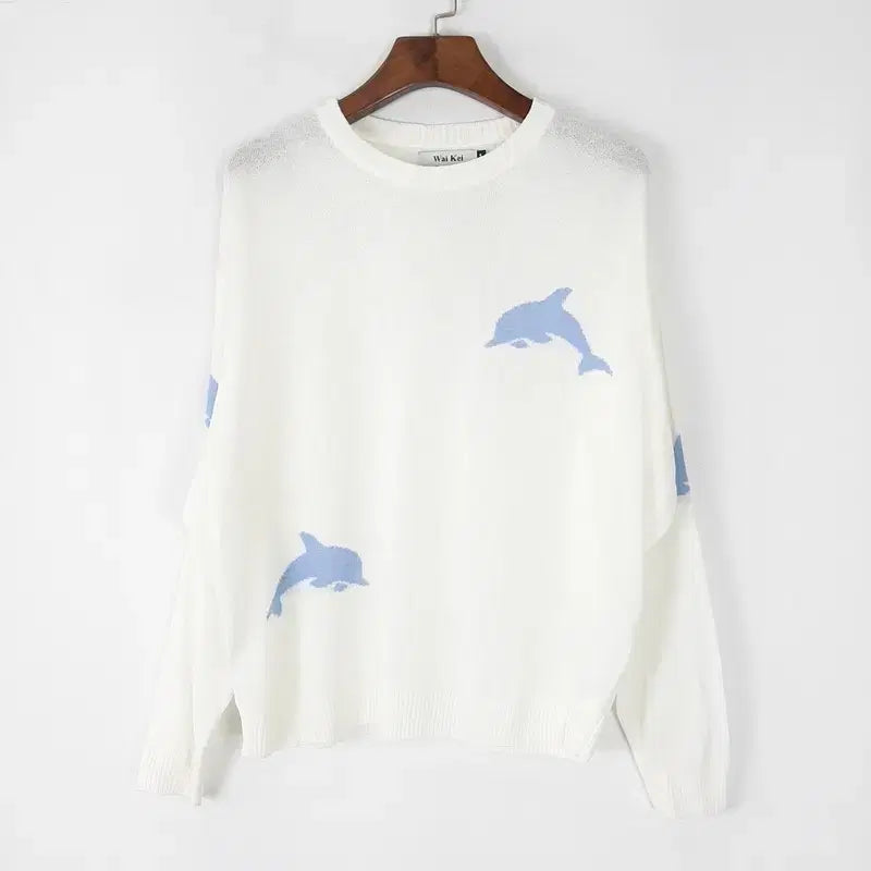 [BUNJANG] YK Dolphin Crew Knit 1 / 와이케이 돌고래 크루네 니트 1