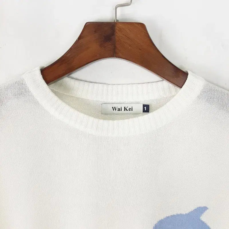 [BUNJANG] YK Dolphin Crew Knit 1 / 와이케이 돌고래 크루네 니트 1