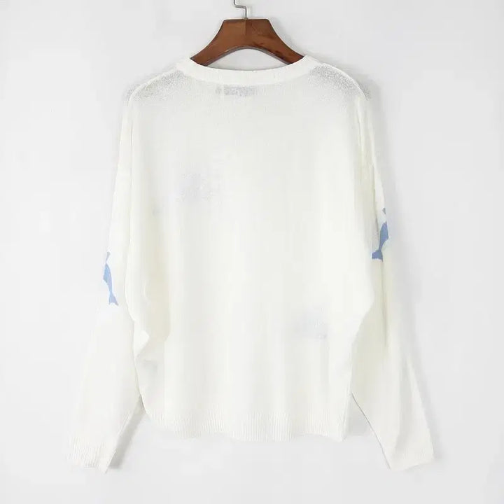[BUNJANG] YK Dolphin Crew Knit 1 / 와이케이 돌고래 크루네 니트 1