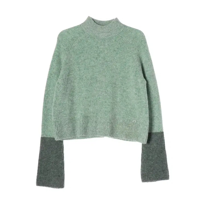 [BUNJANG] UMAMUNG 24FW Baby Alpaca Color Block Pullover Knit Sweater Misty Garden / 우마뭉 24FW 베이비 알파카 컬러 블록 풀오버 니트 스웨터 미스티가든
