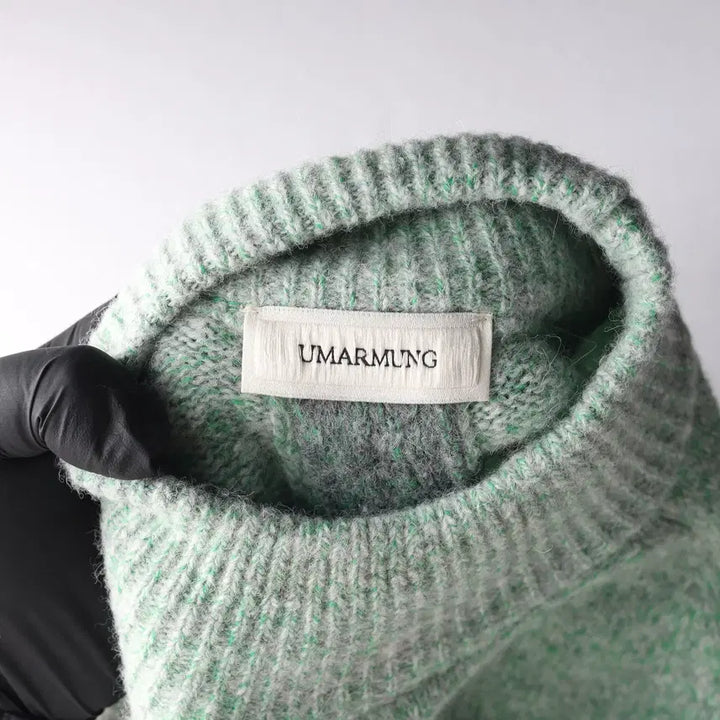[BUNJANG] UMAMUNG 24FW Baby Alpaca Color Block Pullover Knit Sweater Misty Garden / 우마뭉 24FW 베이비 알파카 컬러 블록 풀오버 니트 스웨터 미스티가든