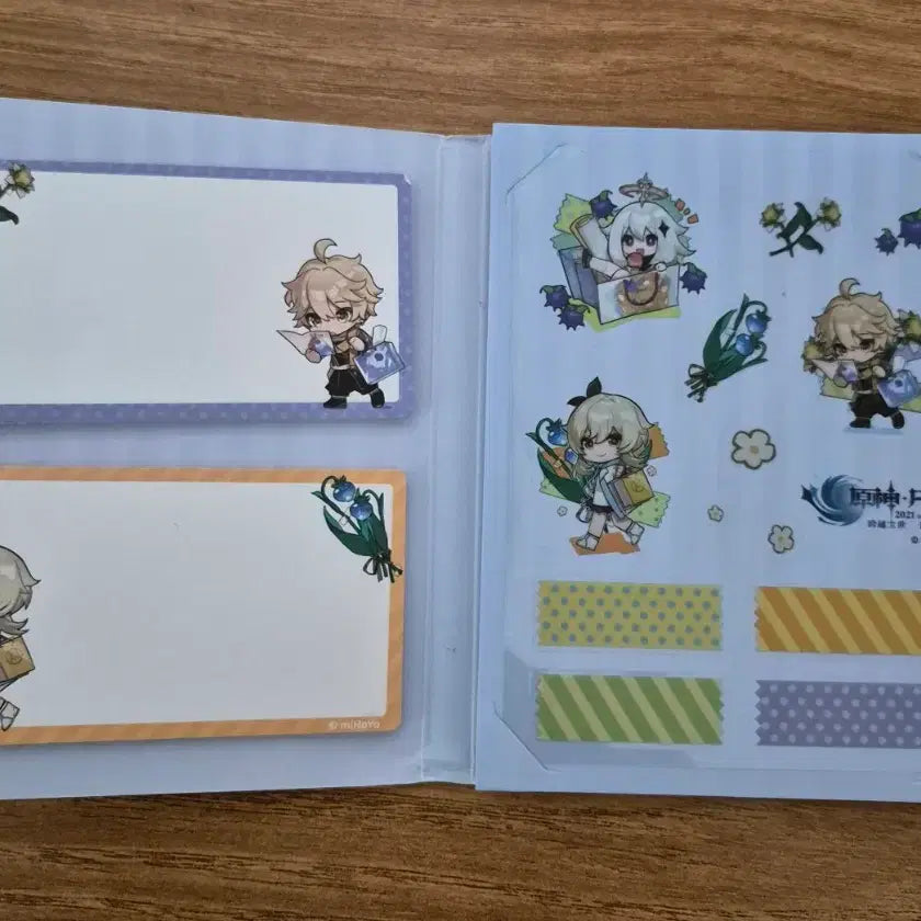 [BUNJANG] Genshin Impact Sticker Note / 원신 스티커 노트