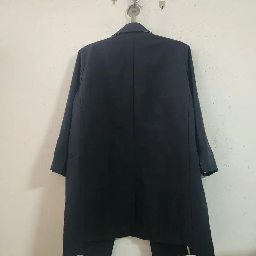 [BUNJANG] Navy Double-Button Jacket / 네이비 더블 버튼 자켓