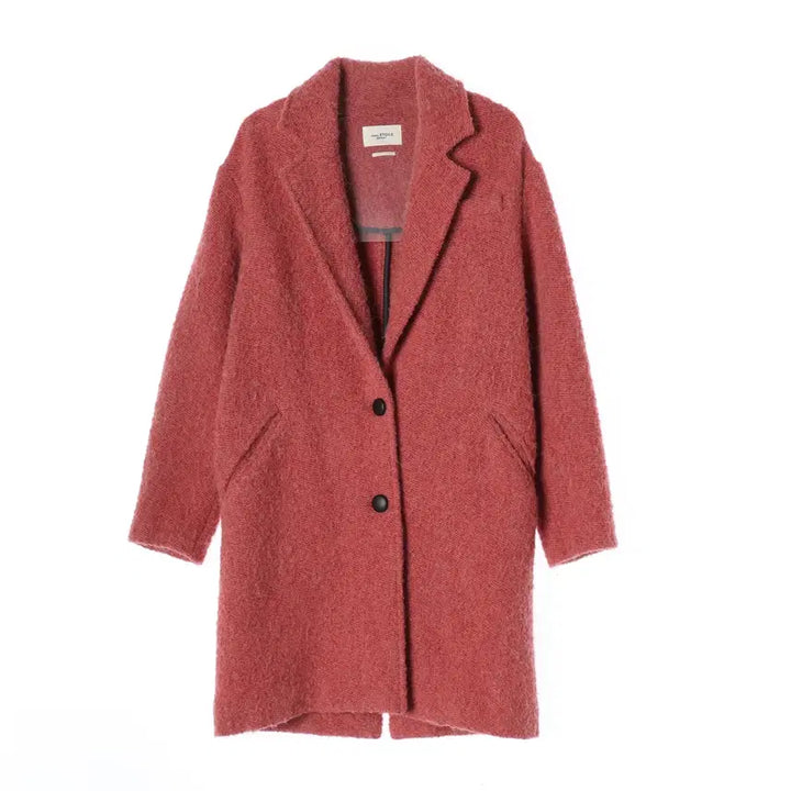 [BUNJANG] Isabel Marant Wool Alpaca Blend Long Coat Pink / 이자벨마랑 울 알파카 블렌드 롱 코트 핑크