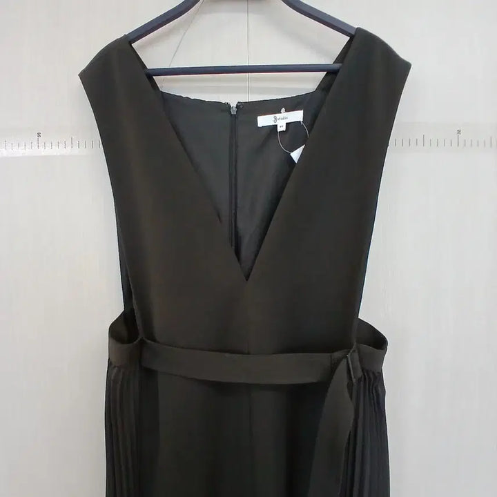 [BUNJANG] Gstudio Black Pleated Bustier Dress Belt Set / gstudio 블랙 플리츠 뷔스티에 원피스 벨트 세트