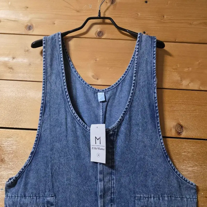[BUNJANG] Unused Cotton Jumpsuit Pants / 미사용.  청점프슈트바지