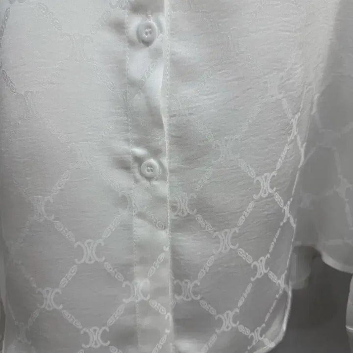 [BUNJANG] White Silk Blouse (Belt Not Included) / 화이트 실크 남방 77까지 벨트미포함