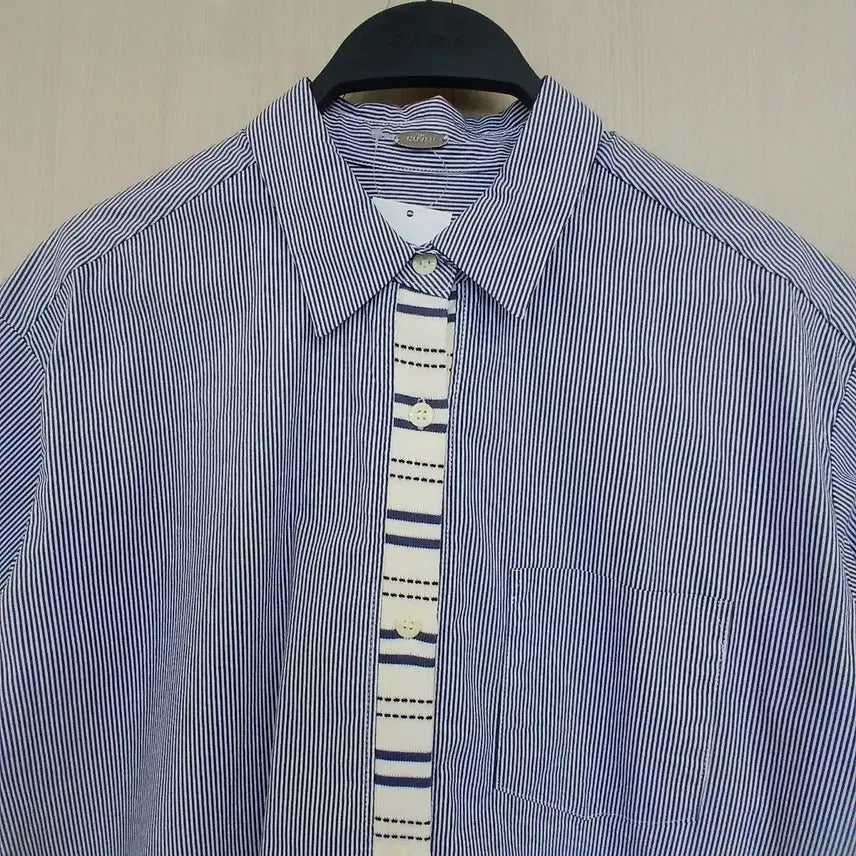 [BUNJANG] COVER Striped Short-Sleeve Shirt / COVER 스트라이프 반팔 남방 셔츠