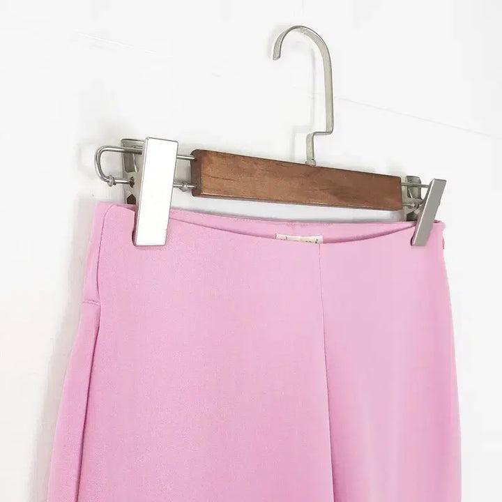 [BUNJANG] K-DABA High-Waist Slit Hem Slacks (Size S) / K-DABA 하이웨스트 밑단트임 슬랙스 S