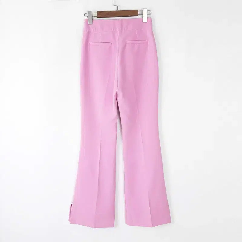 [BUNJANG] K-DABA High-Waist Slit Hem Slacks (Size S) / K-DABA 하이웨스트 밑단트임 슬랙스 S