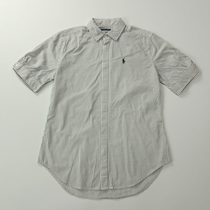 [BUNJANG] Polo Ralph Lauren 00s Japanese Modern Stripe Short Sleeve Shirt / CK495 L 폴로 00s 일본판 모던 스트라이프 반팔 셔츠 남방