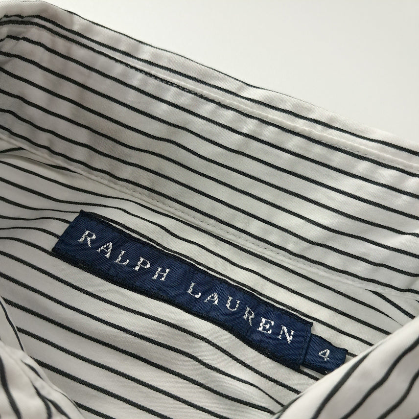 [BUNJANG] Polo Ralph Lauren 00s Japanese Modern Stripe Short Sleeve Shirt / CK495 L 폴로 00s 일본판 모던 스트라이프 반팔 셔츠 남방