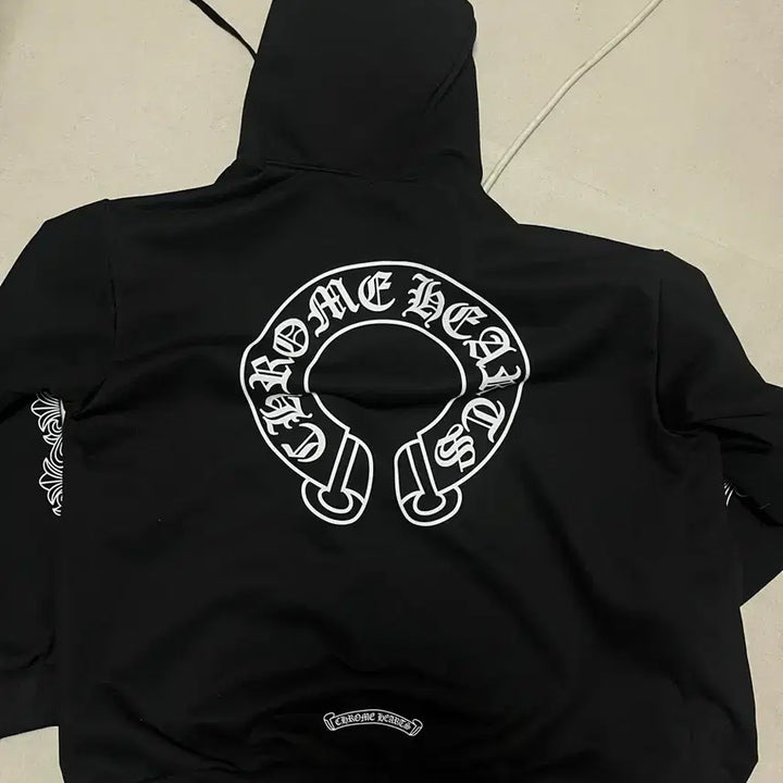 [BUNJANG] Chrome Hearts Horseshoe Zip-Up Hoodie Black / 크롬하츠 홀스슈 후드집업 블랙