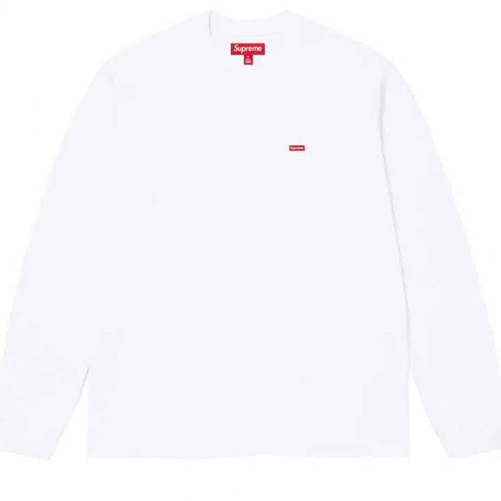 [BUNJANG] Supreme Small Box Logo Long Sleeve T-Shirt (White, L) / (L) 슈프림 스몰박스 롱슬리브 티셔츠 미개봉 새상품