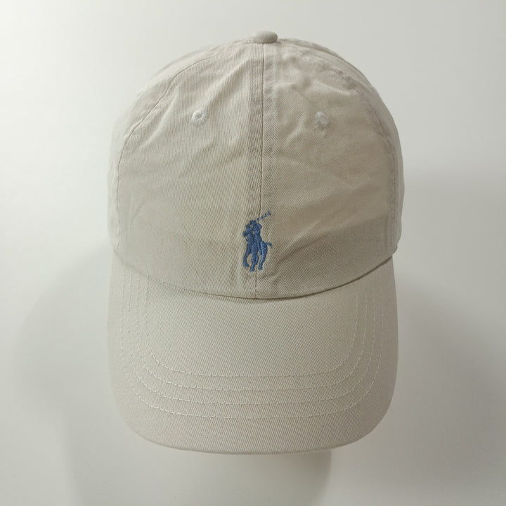 [BUNJANG] Polo Ralph Lauren Sky Blue Pony Cream White Cotton Cap / CK500 폴로 스카이블루 포니 크림화이트 볼캡 모자