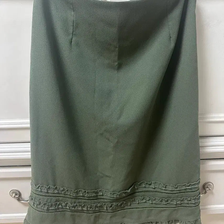 [BUNJANG] Frill Detail Midi Skirt / 프릴디테일 미디 스커트