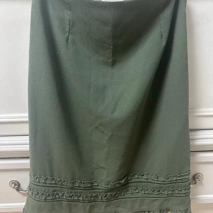 [BUNJANG] Frill Detail Midi Skirt / 프릴디테일 미디 스커트