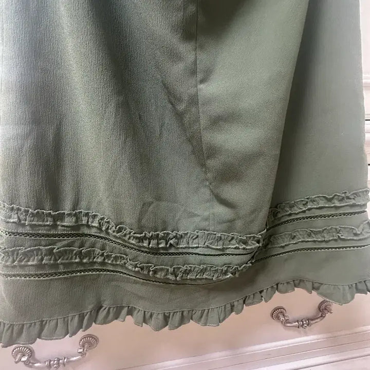 [BUNJANG] Frill Detail Midi Skirt / 프릴디테일 미디 스커트