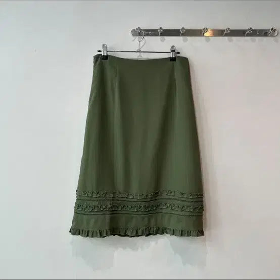 [BUNJANG] Frill Detail Midi Skirt / 프릴디테일 미디 스커트
