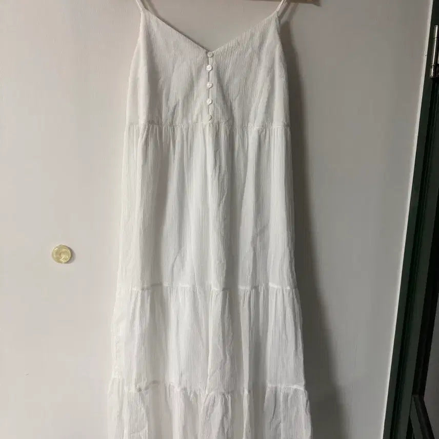 [BUNJANG] Uniqlo Sleeveless Maxi Dress M / 유니클로 M 나시 롱 원피스 휴양지 나시 원단 질좋음 원가69900