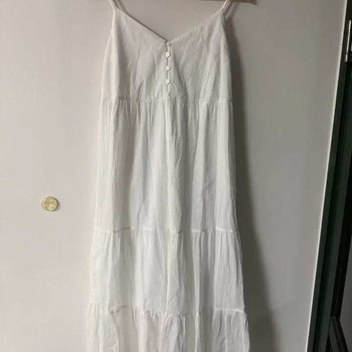 [BUNJANG] Uniqlo Sleeveless Maxi Dress M / 유니클로 M 나시 롱 원피스 휴양지 나시 원단 질좋음 원가69900