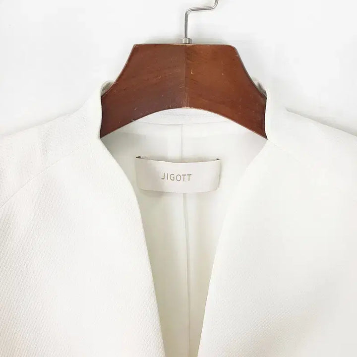 [BUNJANG] Jigott No-Collar Cropped Jacket 95 / 지고트 노카라 크롭자켓 95