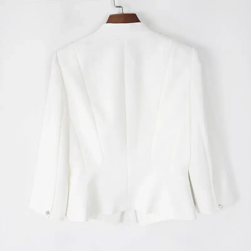 [BUNJANG] Jigott No-Collar Cropped Jacket 95 / 지고트 노카라 크롭자켓 95