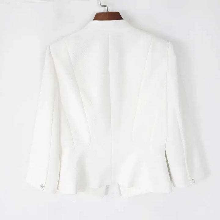 [BUNJANG] Jigott No-Collar Cropped Jacket 95 / 지고트 노카라 크롭자켓 95