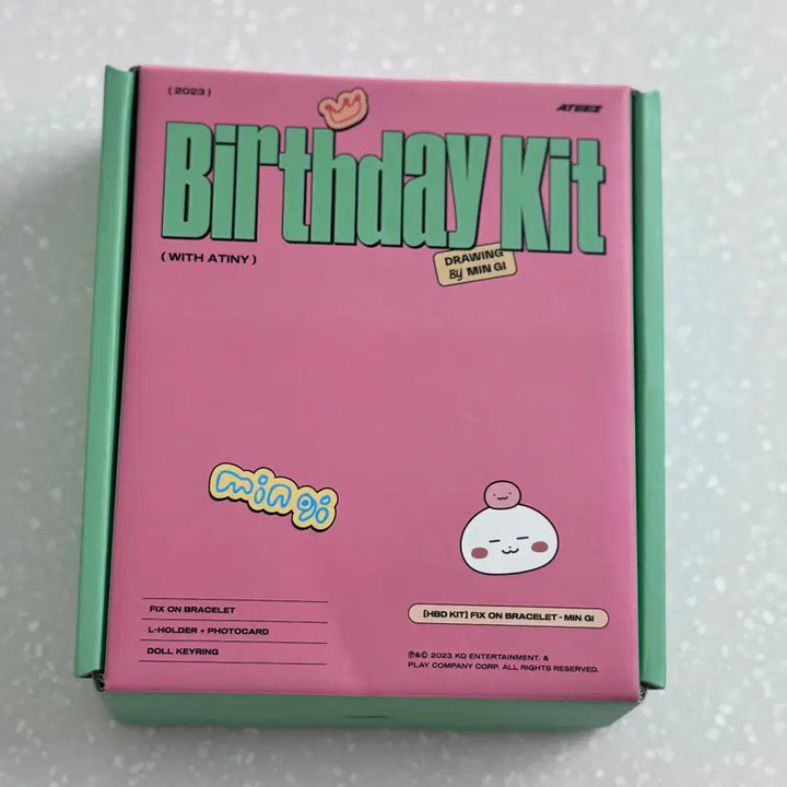 [SOLD OUT] 에이티즈 민기 2023 생일 MD 풀구성 (밍떡이, 팔찌, 포카)