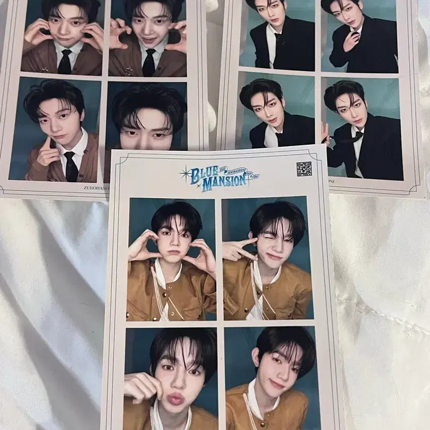 [BUNJANG] ZEROBASEONE Bluemansion Zerose Zone Four-Cut Photo Bundle Set Hao, Ricky, Matthew / 제로베이스원 블루맨션 제로즈존 네컷사진 일괄 장하오 리키 매튜