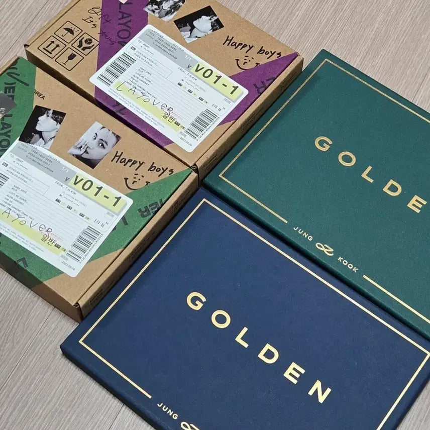 [BUNJANG] BTS Jungkook Golden, V Layover Bundle Set / 방탄 정국 골든, 태형 레이오버 앨범 일괄 양도 판매