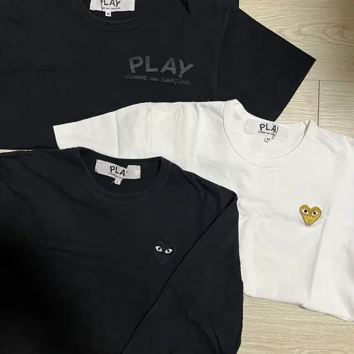 [BUNJANG] Comme des Garçons Gold Emblem Short Sleeve T-Shirt / 꼼데가르송 골드와펜 반팔 티셔츠