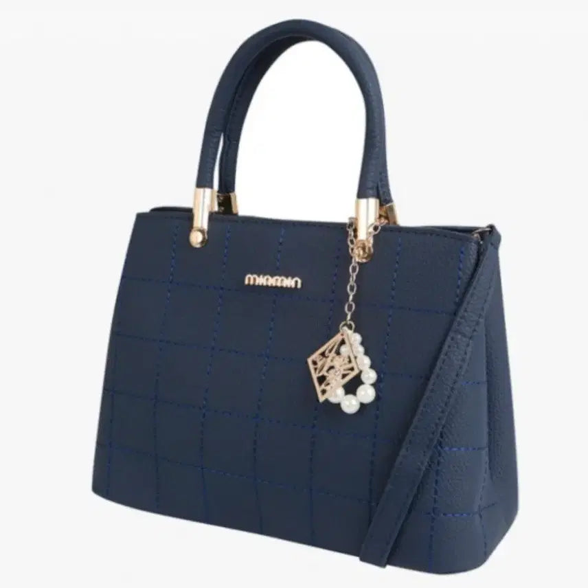[BUNJANG] MINIMIN Navy Quilting Tote Bag / mh01 S급" 여성용 미니민 네이비 퀼팅 토트백 판매해요