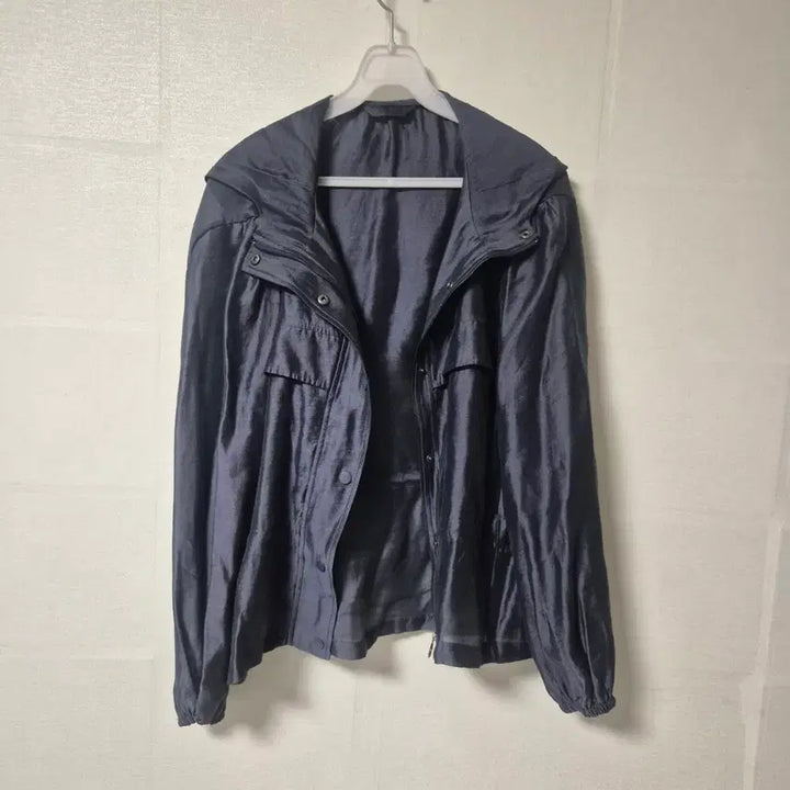 [BUNJANG] OZOC Navy Hooded Windbreaker Jacket / OZOC 네이비 후드 바람막이 88