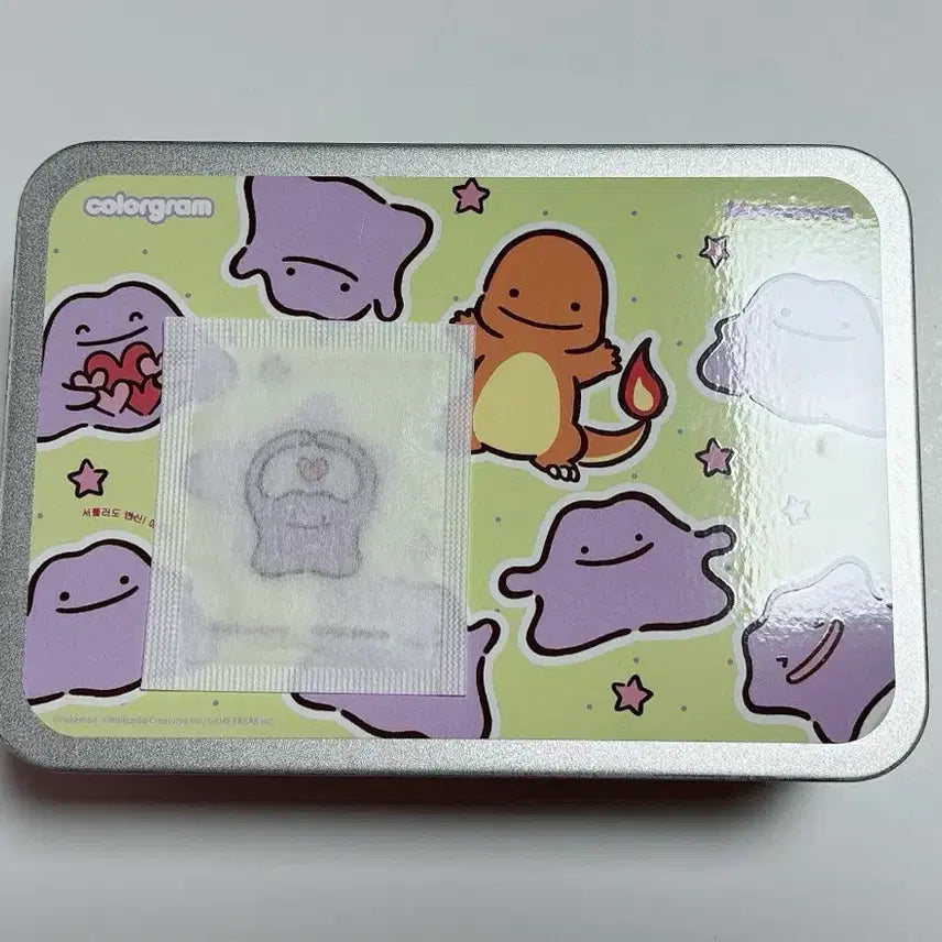 [BUNJANG] Colorgram Metamon Sticker + Tincase Set / 컬러그램 메타몽 스티커 + 틴케이스 웜리둥절
