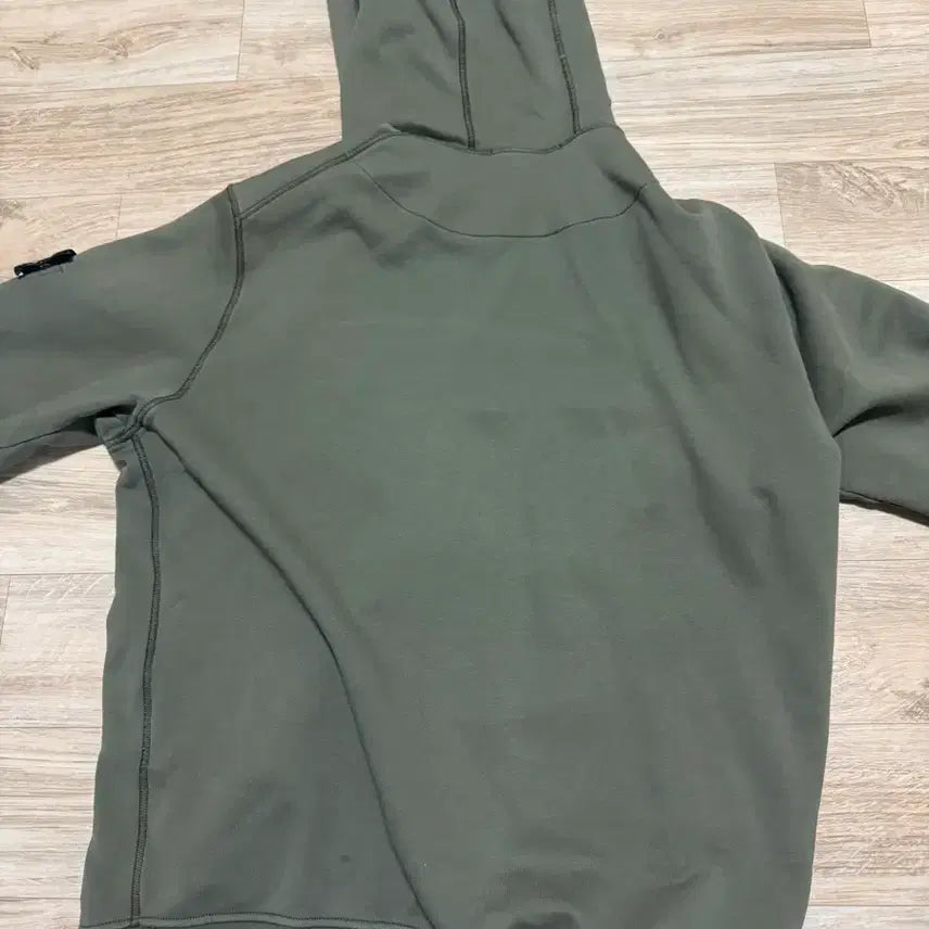 [BUNJANG] Stone Island Full Zip Hoodie Khaki / 스톤아일랜드 풀집업 후드티 카키