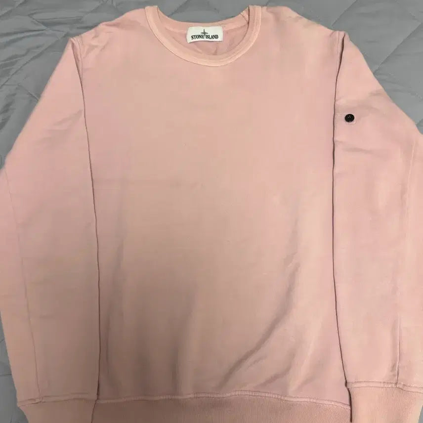 [BUNJANG] Stone Island Pink Long Sleeve Sweatshirt / [M]스톤아일랜드 핑크 맨투맨 롱슬리브