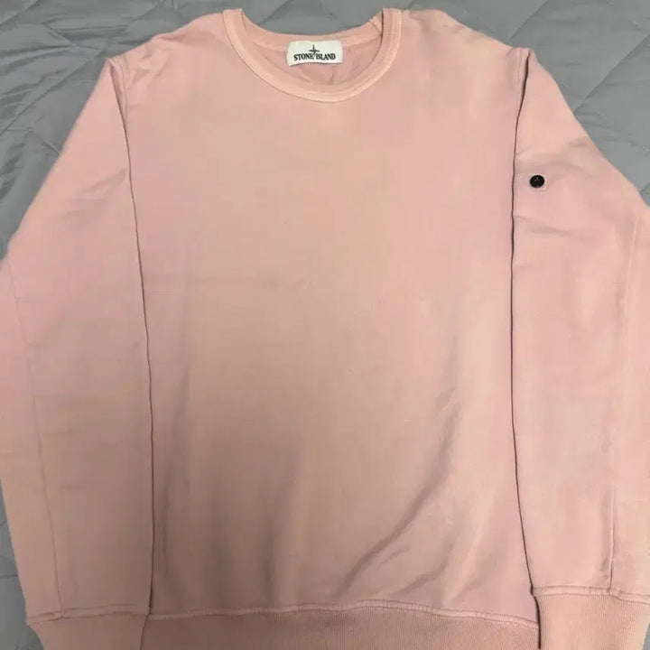 [BUNJANG] Stone Island Pink Long Sleeve Sweatshirt / [M]스톤아일랜드 핑크 맨투맨 롱슬리브