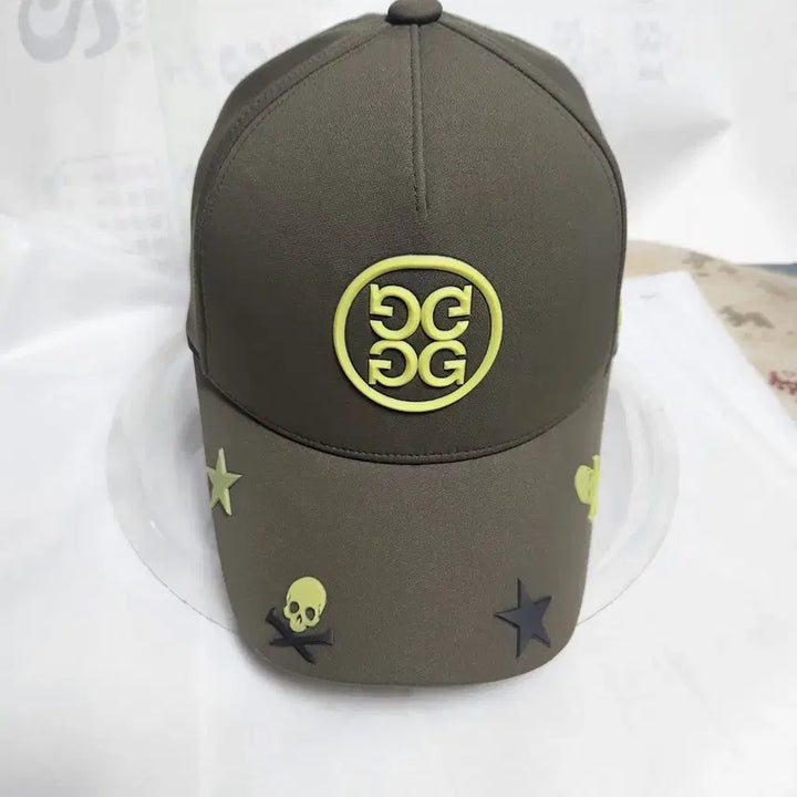 [BUNJANG] Gfore Khaki Skull Star Ball Cap / 지포어 GFORE 카키색 스컬 별 볼캡