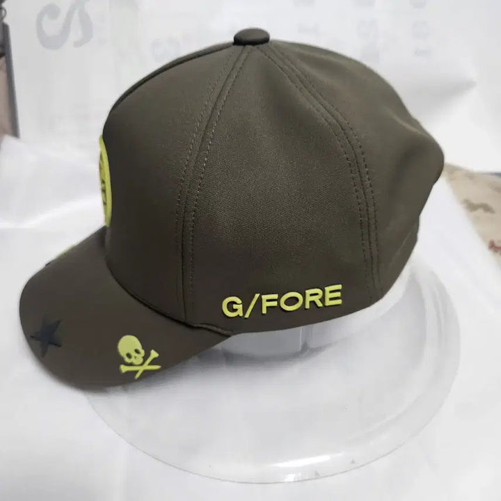 [BUNJANG] Gfore Khaki Skull Star Ball Cap / 지포어 GFORE 카키색 스컬 별 볼캡