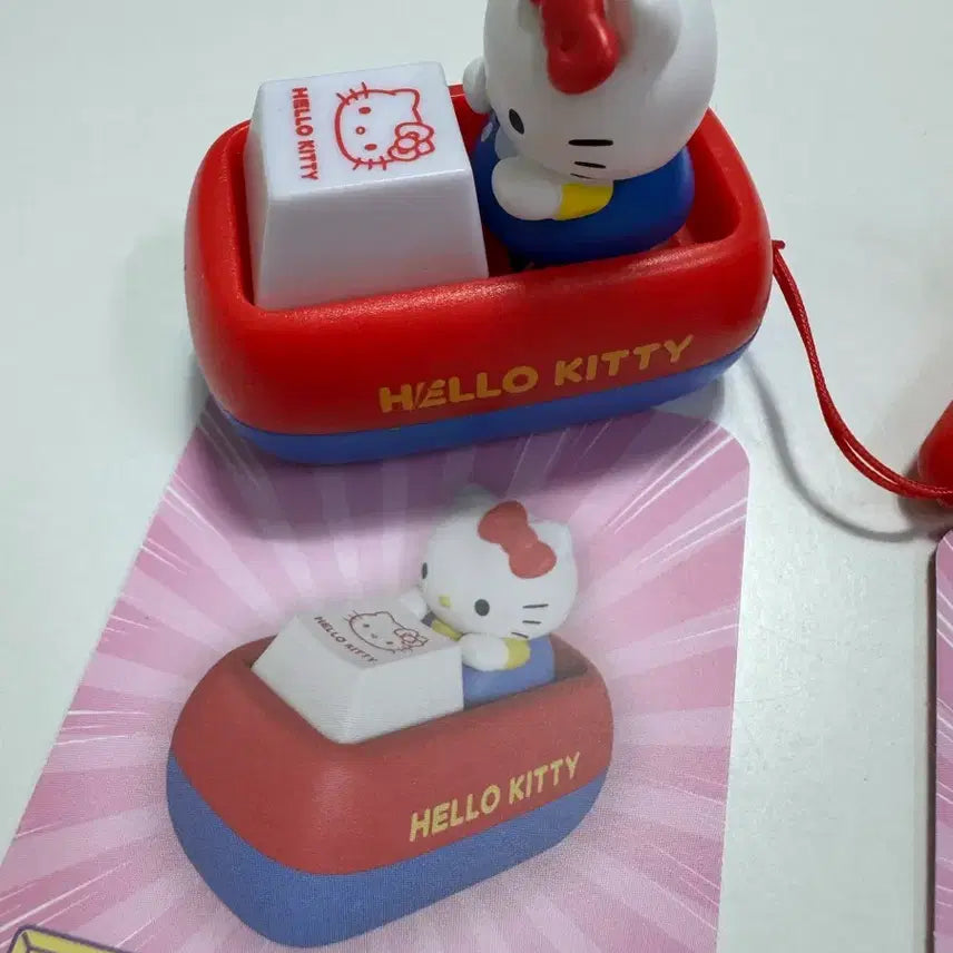 [BUNJANG] Tinyvill Sanrio Hello Kitty Kuromi Keycap Set / 타이니빌 산리오 키캡 헬로키티 쿠로미 키캡 키링 정품