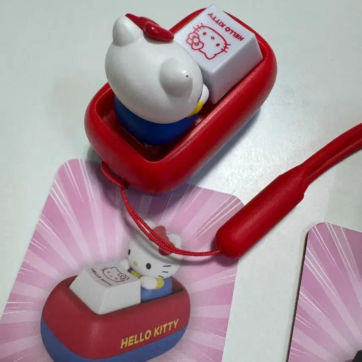 [BUNJANG] Tinyvill Sanrio Hello Kitty Kuromi Keycap Set / 타이니빌 산리오 키캡 헬로키티 쿠로미 키캡 키링 정품